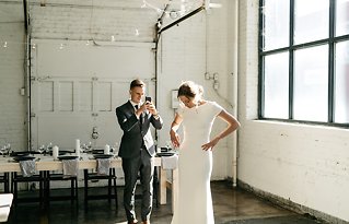 Image 20 - David + Jenna: A minimalist warehouse wedding in Real Weddings.