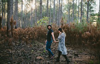 Image 1 - Ebonie + Sam: wanderlust engagement in the woods in Engagement.