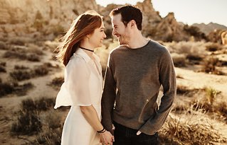 Image 1 - Jess + Chris: Desert sunset engagement shoot in Engagement.