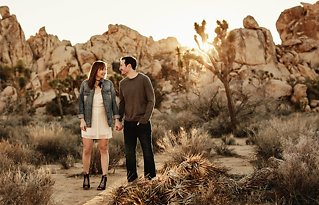 Image 17 - Jess + Chris: Desert sunset engagement shoot in Engagement.