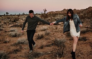 Image 24 - Jess + Chris: Desert sunset engagement shoot in Engagement.