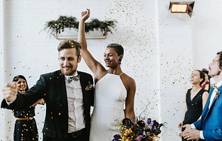 Image 7 - Confetti Goals – Industrial Warehouse Wedding in Styled Shoots.