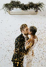 Image 9 - Confetti Goals – Industrial Warehouse Wedding in Styled Shoots.