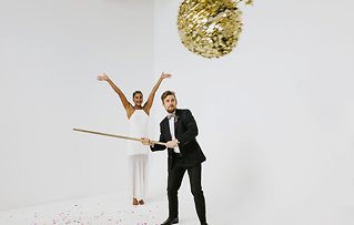 Image 10 - Confetti Goals – Industrial Warehouse Wedding in Styled Shoots.