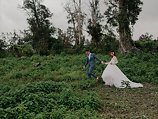 Image 11 - Bohemian Island Wedding (with a ballgown lace dress!) – Hawaii in Real Weddings.