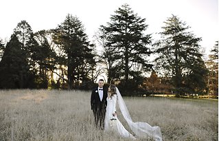Image 16 - Modern Elegant Winter Wedding – Garden Ceremony + Striking Gown! in Real Weddings.