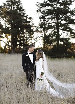 Image 17 - Modern Elegant Winter Wedding – Garden Ceremony + Striking Gown! in Real Weddings.