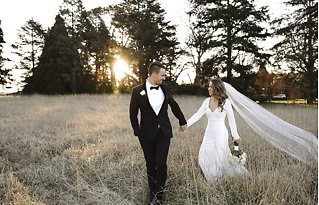 Image 19 - Modern Elegant Winter Wedding – Garden Ceremony + Striking Gown! in Real Weddings.