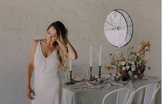 Image 9 - The most gorgeous, minimal floral arch we’ve ever seen! Simple Wedding Inspiration in South Africa in Styled Shoots.