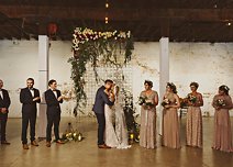 Image 22 - Surprise Wedding brimming with confetti, rustic colors, romantic lighting + industrial beauty! in Real Weddings.