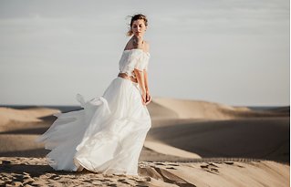 Image 13 - Simple Sand Dune Bridal Fashion Inspiration in Bridal Designer Collections.