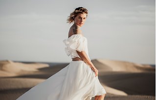 Image 14 - Simple Sand Dune Bridal Fashion Inspiration in Bridal Designer Collections.