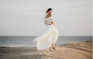 Image 17 - Simple Sand Dune Bridal Fashion Inspiration in Bridal Designer Collections.