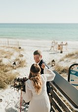 Image 9 - Intimate Beach Elopement full of Modern Boho vibes – Florida Sunset Wedding in Real Weddings.