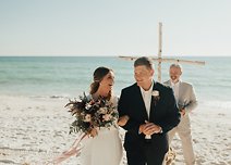 Image 16 - Intimate Beach Elopement full of Modern Boho vibes – Florida Sunset Wedding in Real Weddings.