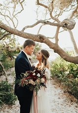 Image 19 - Intimate Beach Elopement full of Modern Boho vibes – Florida Sunset Wedding in Real Weddings.