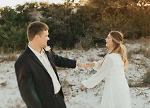 Image 25 - Intimate Beach Elopement full of Modern Boho vibes – Florida Sunset Wedding in Real Weddings.