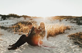 Image 27 - Intimate Beach Elopement full of Modern Boho vibes – Florida Sunset Wedding in Real Weddings.