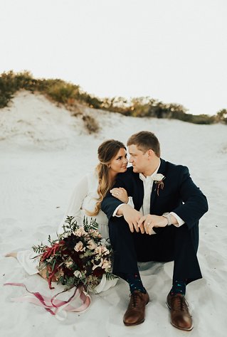 Image 30 - Intimate Beach Elopement full of Modern Boho vibes – Florida Sunset Wedding in Real Weddings.
