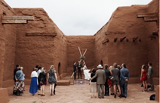 Image 10 - Romantic, Earthy + Bohemian – Red Rock Elopement at Pecos National Park in Real Weddings.