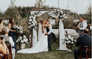 Image 11 - Lakeside Backyard Wedding with Modern Boho Elegance in Real Weddings.