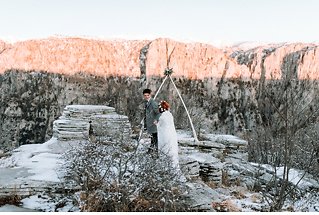Image 17 - Boho Winter Romance on the edge of the world – Papigo Alps Elopement in Styled Shoots.