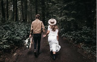 Image 16 - Intimate Woodlands Elopement with Bohemian Romance in Bridal Fashion.
