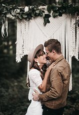 Image 25 - Intimate Woodlands Elopement with Bohemian Romance in Bridal Fashion.