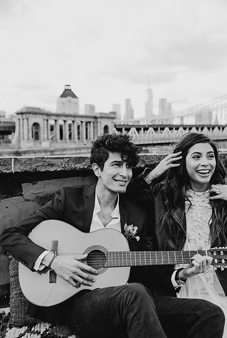 Image 16 - When Edgy Meets Glam: A Stylized Rooftop Elopement in Brooklyn in Styled Shoots.