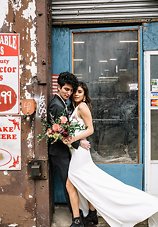 Image 21 - When Edgy Meets Glam: A Stylized Rooftop Elopement in Brooklyn in Styled Shoots.