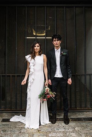 Image 22 - When Edgy Meets Glam: A Stylized Rooftop Elopement in Brooklyn in Styled Shoots.