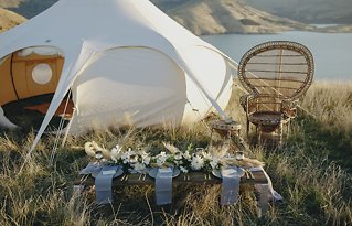 Image 25 - Gypset Serene: Styled Bridal Shoot in Godley Head, Christchurch  in Bridal Beauty, Hair + Makeup.